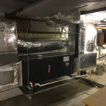 HVAC air handler and ductwork