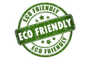 Eco-friendly stamp featuring the phrase "Eco Friendly" in green, emphasizing environmental consciousness in air quality solutions and filters.